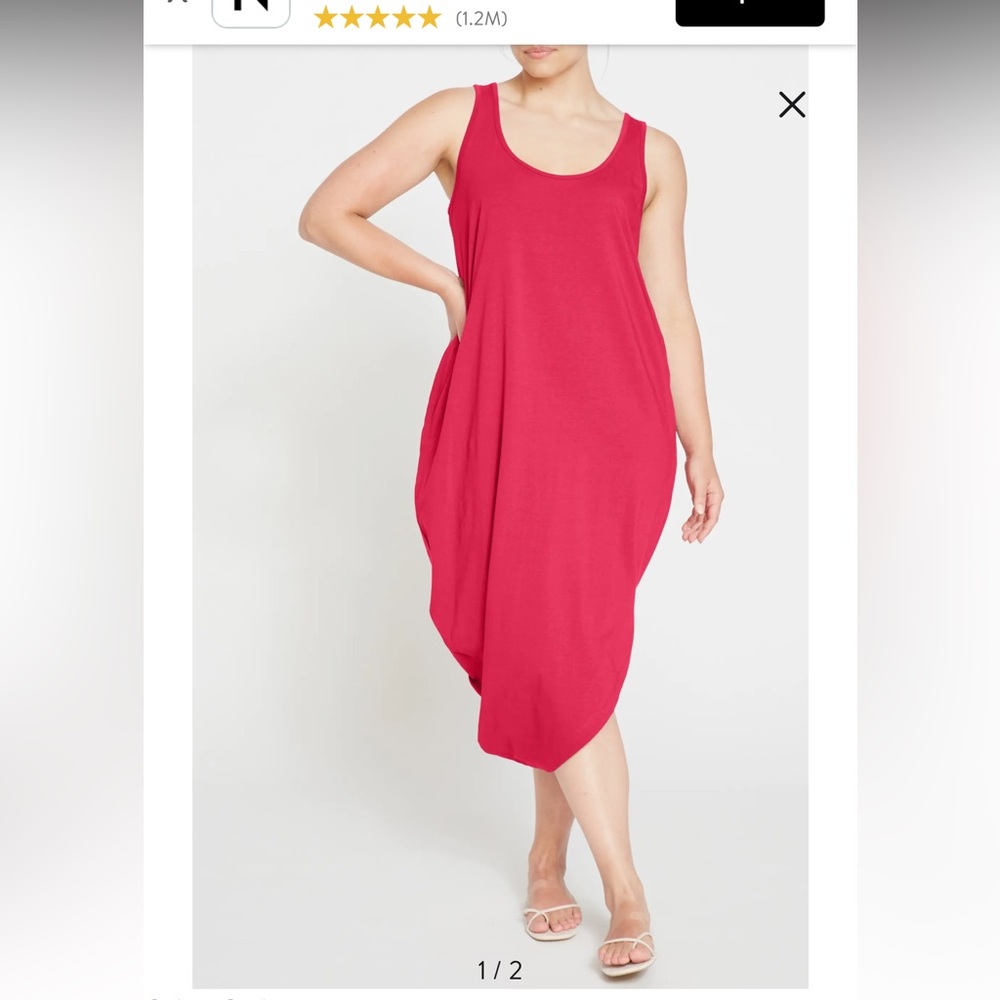 Universal Standard - Geneva dress, tank top style, vibrant blue - Picture 5 of 5